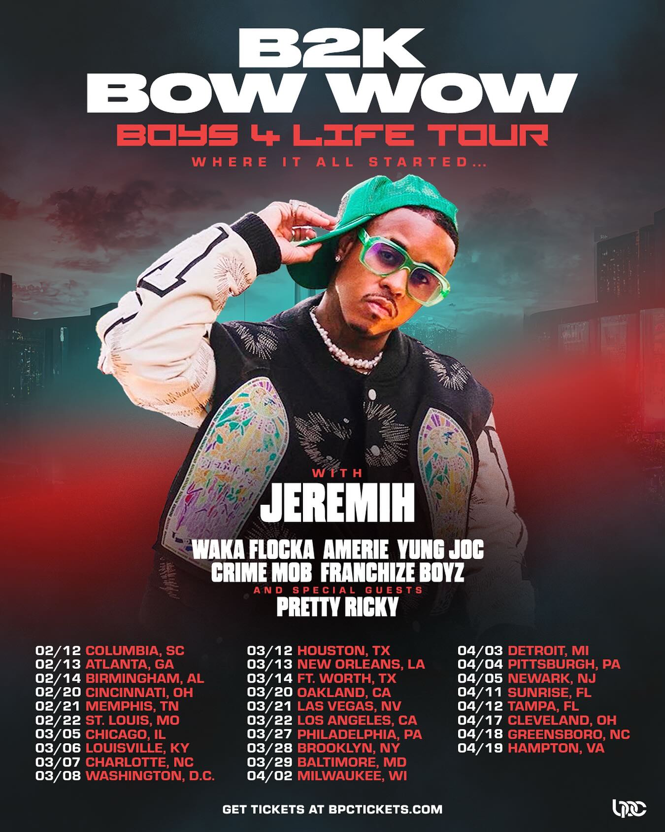 Jeremih Boys 4 Life Tour Poster 2026